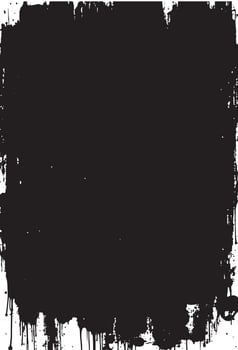 a black paint splatter on a white background vector