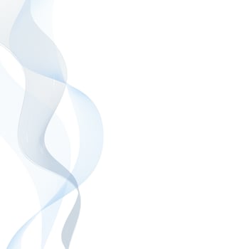 Soft blue wavy stripes on left, airy digital art, stylish border, clean and contemporary, seamless decor vector