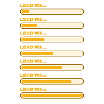 Cute Loading Bar Collection vector