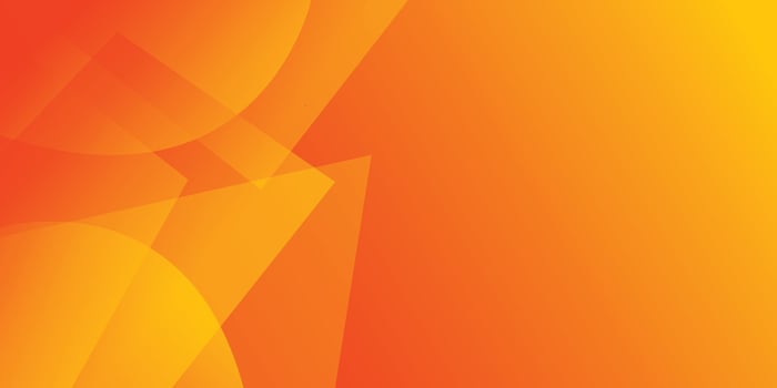 Modern orange abstract background with geometric shapes border and copy space vector