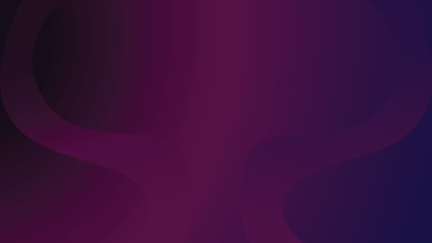 Purple Wave Isolated on Dark Purple Blue Gradient Background vector
