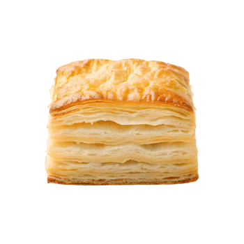 Delicious Golden Brown Puff Pastry Square Layers of Flaky Goodness Sweet Treat Bakery Item png