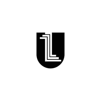 ZU or UZ Modern Branding Logo with a Sharp Visual Identity vector