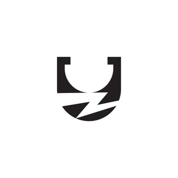 Professional ZU UZ Monogram Logo Ideal for Business Branding vector