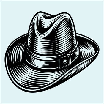 Minimalist Hat Silhouette Design Elements vector