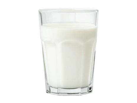 Fresh glass of milk for healthy nutrition and enjoyment png