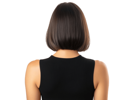 Elegant hairstyle for modern women in fashion design concept png