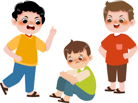 Boys Bullying Illustration png