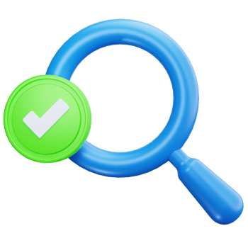 3D Icon Green Check Search png