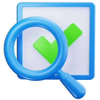 3D Icon Checklist Validation Search png