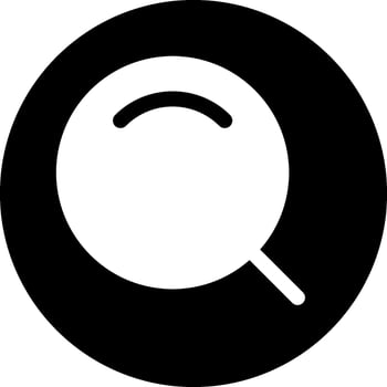 Search Modern Black Style Icon vector