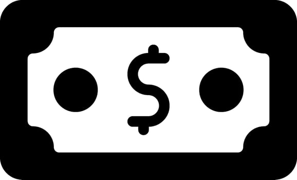 Money Modern Black Icon vector