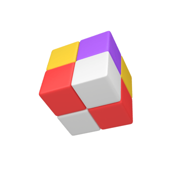 Rubik isolated 3d render icon illustration png