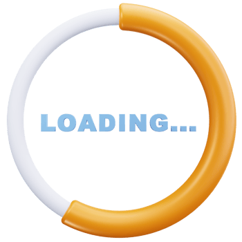 3D Icon Orange Circular Progress Ring png
