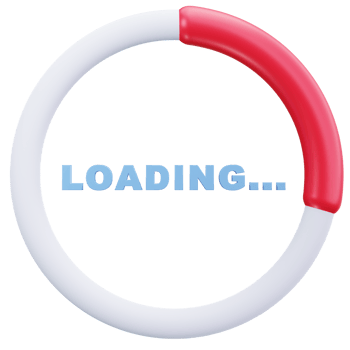 3D Icon Partial Loading Ring Red png