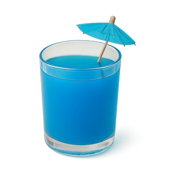 Summer drink blue png