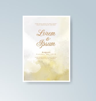 Autumn hand-painted engagement announcement vector