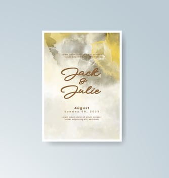Modern artistic ceremony invitation vector