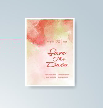 Minimalist whimsical save the date card vector
