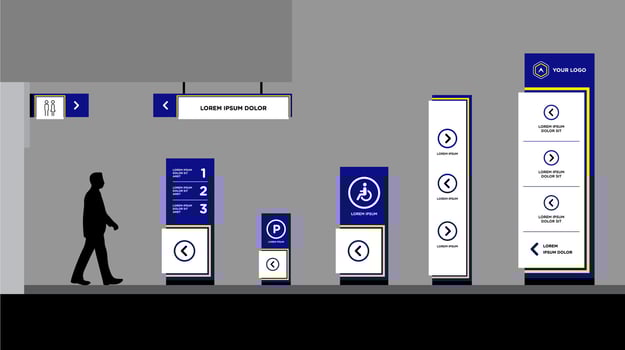 Advertisement billboards signage vector