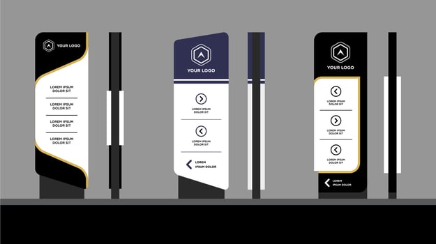 corporate identity concept information vector