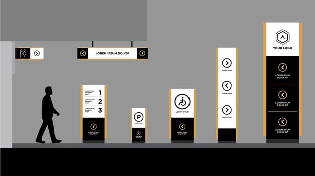 Board information outdoor and indoor signs for advertising vector