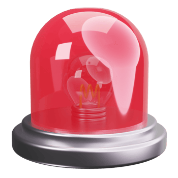 3D Icon Emergency Light Alarm png