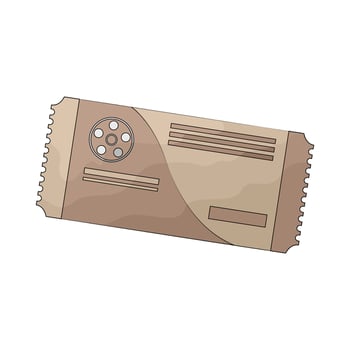 illustration of an cinema ticket vector