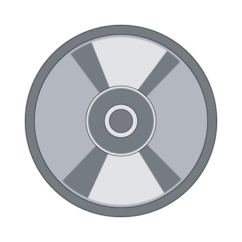 Illustration of DVD Disc vector