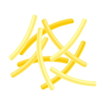 Filini vermicelles dry pasta. Italian restaurant menu design illustration vector