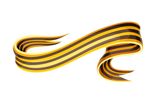 St. George Ribbon. May 9 Russian holiday victory sign illustration vector