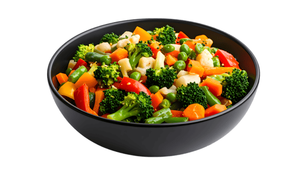 Vibrant Mixed Vegetable Bowl Colorful Veggie Cuisine Healthy Eating png