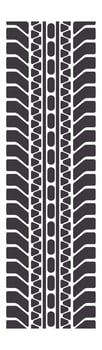 Seamlessly creating a vertical tire track pattern, offering a graphic and dynamic composition perfect for automotive themed designs and backgrounds in various projects vector