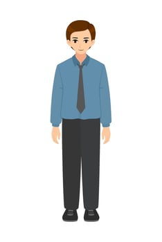 Office worker Male wearing shirt and trousers vector