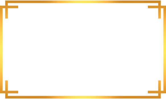 golden rectangle frame for luxury design and layout png