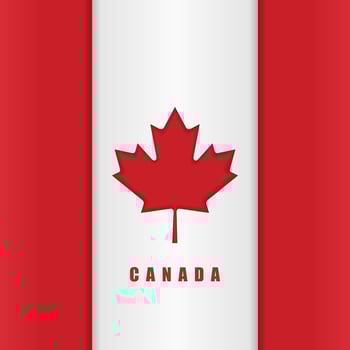 Happy Canada Day background illustration, celebration on july 1st vector