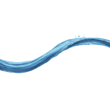 Dynamic blue water splash curves gracefully against transparent background, capturing motion and fluidity. image evokes sense of freshness and purity png
