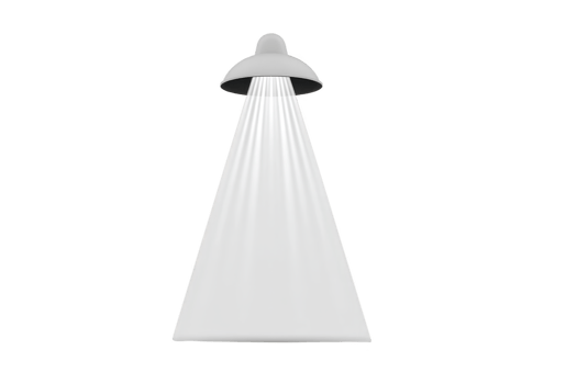 Sleek, modern pendant light fixture with cone shaped shade emits focused beam of light, creating minimalist and contemporary ambiance png