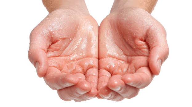 Cupped hands holding water with transparent background png