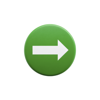 Green circular button with white right pointing arrow symbol, indicating direction or navigation. simple design is clear and easily recognizable, often used in interfaces or signage png