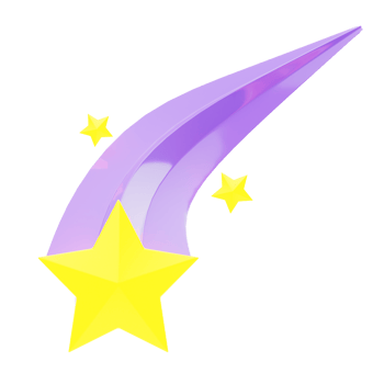 Falling Star 3D Icon png