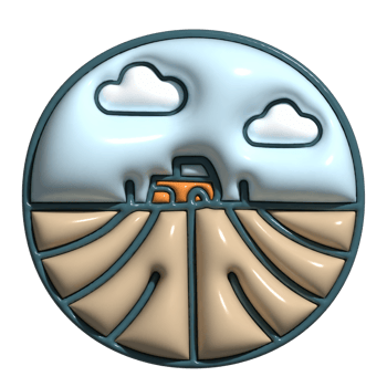 Rustic 3D Farmer and Cultivation Icons png