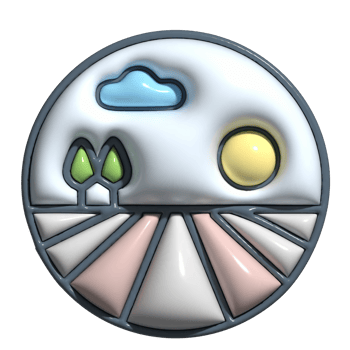 3D Cartoon Plowing Fields Agriculture Icons png