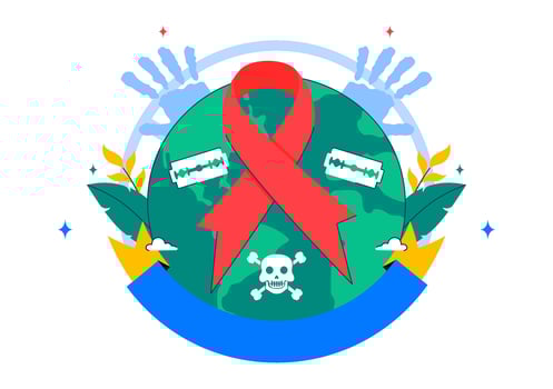 Hands Saving Life Illustration for Suicide Prevention Day with Rope Symbol on Flat Cartoon Background vector