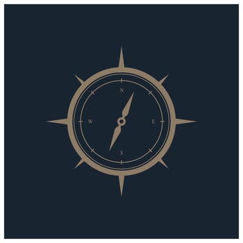 compass icon isolated on background.modern flat compass pictogram,business,marketing,internet concept.trendy simple symbol for websitedesign or button Logo illustration. vector