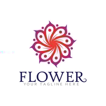 Nature Inspired Logo Design Featuring Blooming Plants and Leaves vector