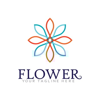 Creative Floral Logo Concept with Harmony in Shape and Form vector
