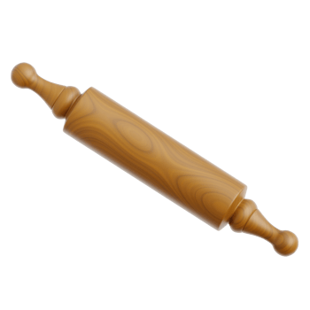 Wooden Rolling Pin 3d Illustration png