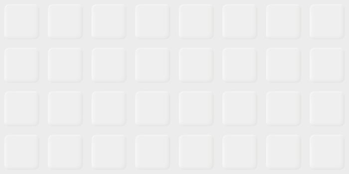3D white rounded square button seamless pattern background graphic illustration. vector