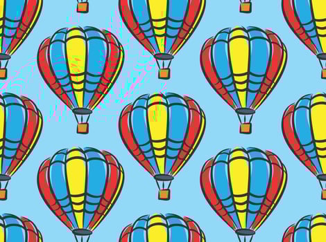 Background with balloons. vector